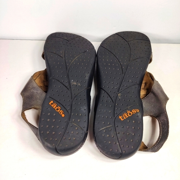 Taos Nirvana Adjustable Ankle Strap Weaved Leather Sandals Women's Shoes Size 9 - Picture 8 of 9